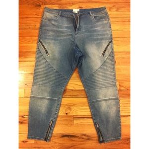 ASOS Curve Moto cropped plus sz denim jeans